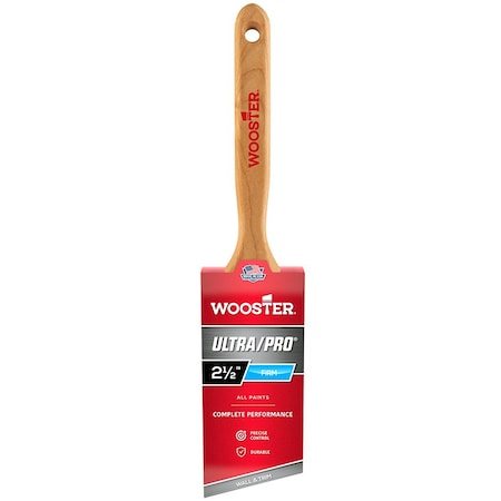Wooster 2-1/2" Angle Sash Firm, Nylon/Polyester Bristle, Paint Brush 4174
